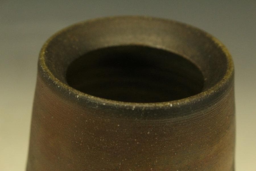 備前焼 花入 小西陶古 作 共箱 未使用(A235)