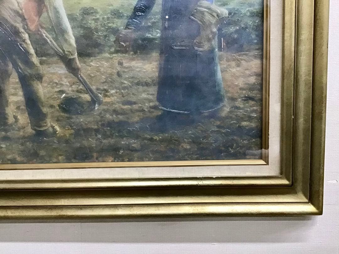 管46☆絵画☆ジャン=フラソワ・ミレー☆馬鈴薯を植える人達☆複製画