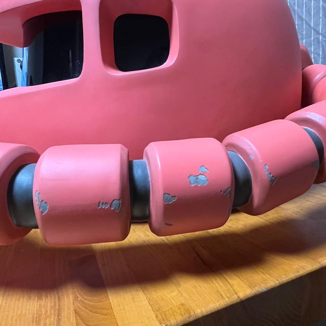 シャアザク（特大）　ザクヘッド ディスプレイ用ヘルメット ピンク