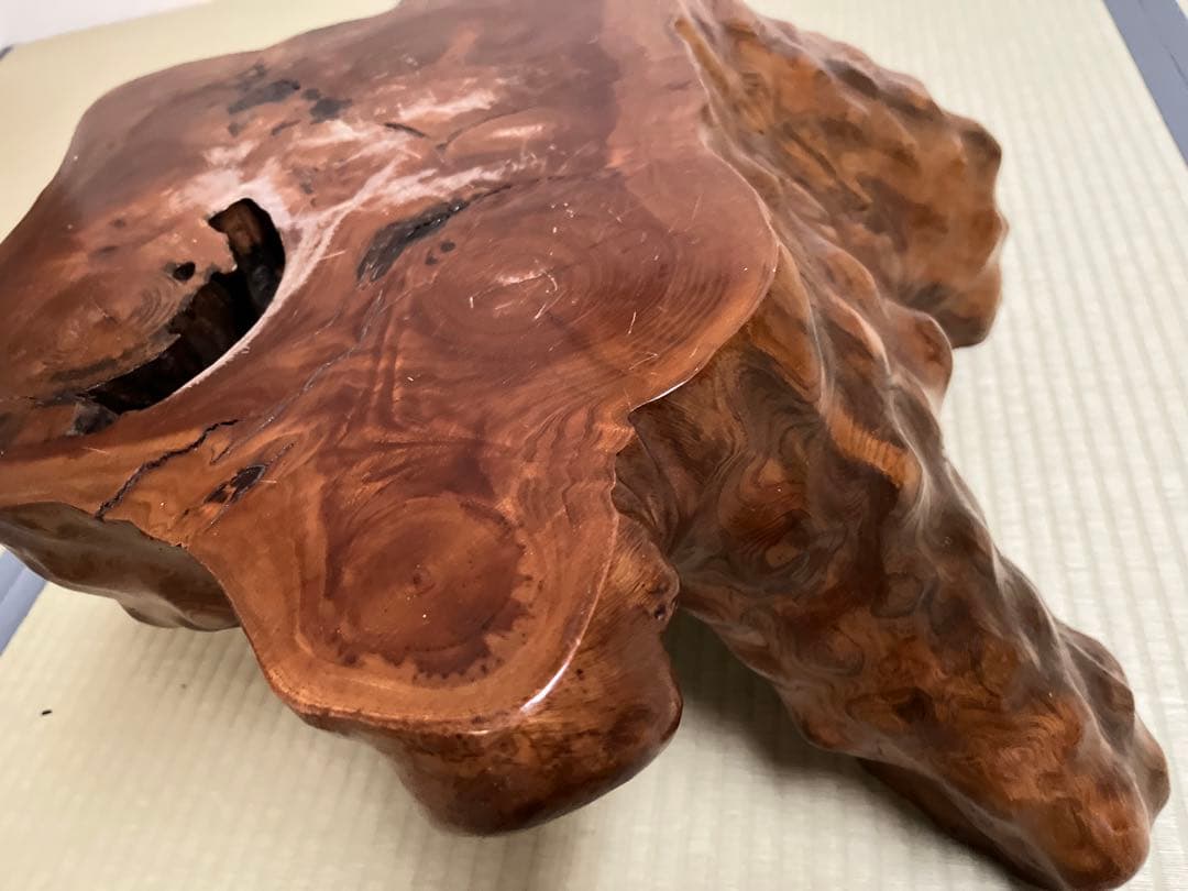 座卓、テーブル、木根花台、大型飾り台、切り株、無垢材、盆栽台、玄関、茶室