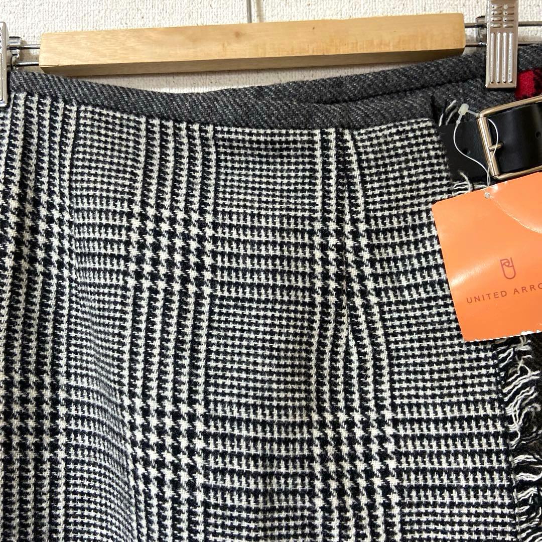 O'NEIL OF DUBLIN ラップスカート バックプリーツ チェック　秋冬