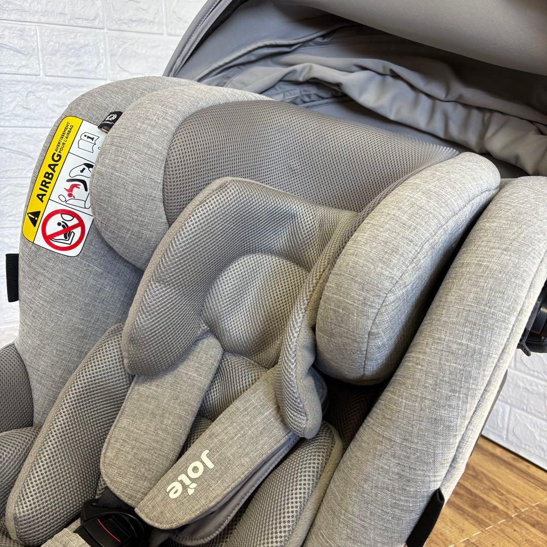 美品　JOIE チャイルドシート アイ・アーク360°キャノピー付　グレー