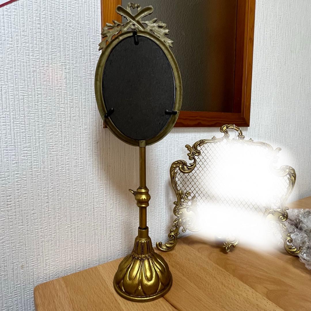 ヴィンテージ ゴールド 金属フォトフレーム