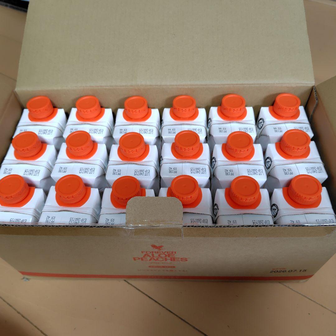 Forever Aloe Peaches 330ml 18本入り