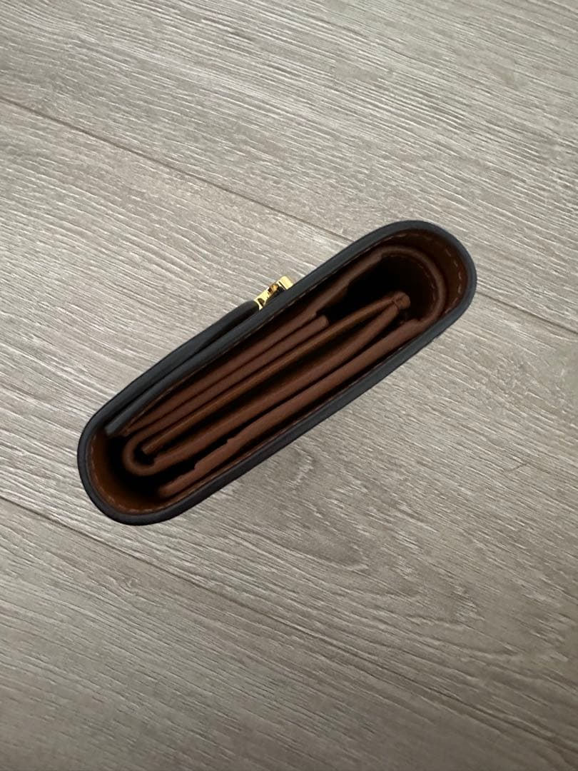 美品CELINE セリーヌ トリオンフ コンパクトウォレット　コニャック