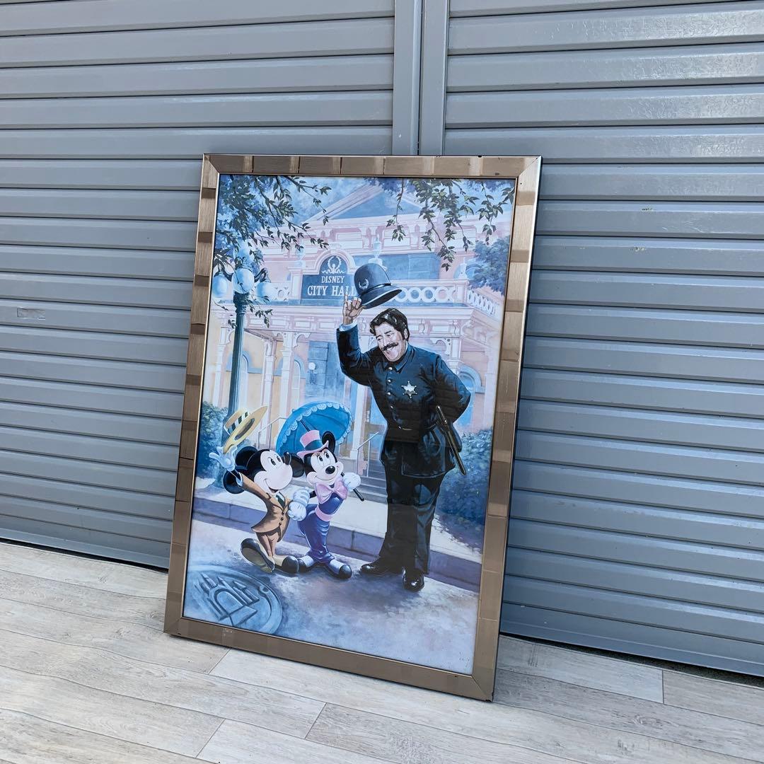 大型サイズ　Disny　額入り　ポスター　大型　ミッキー　ミニ―