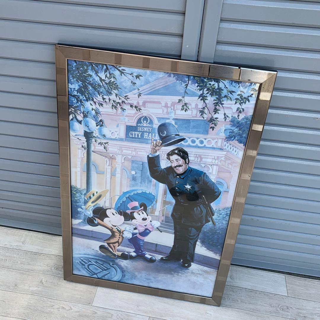 大型サイズ　Disny　額入り　ポスター　大型　ミッキー　ミニ―