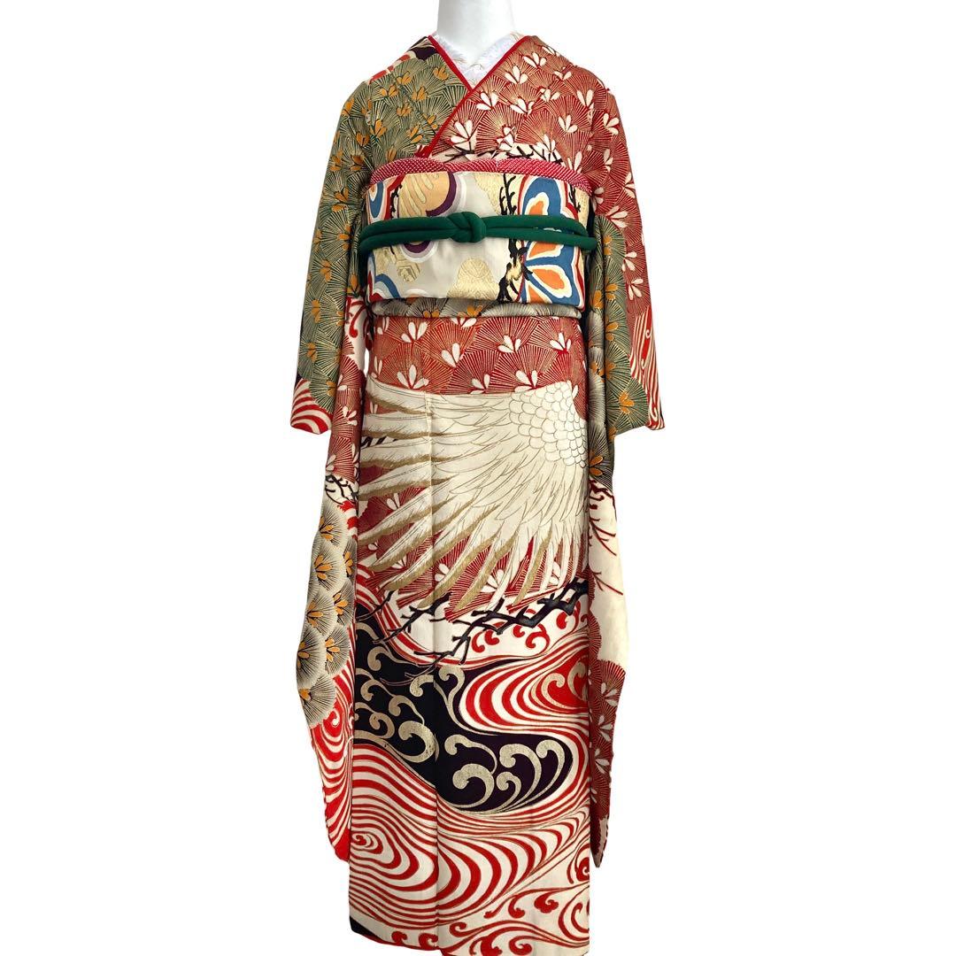 sanasanacat★アンティーク振袖と長襦袢セット 大正ロマン N55