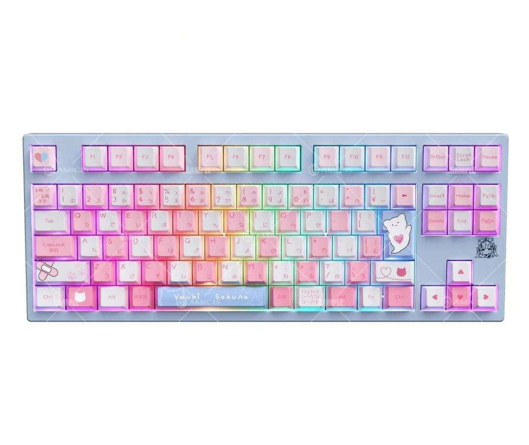 新品未開封　結城さくな × AMISIC コラボゲーミングキーボード