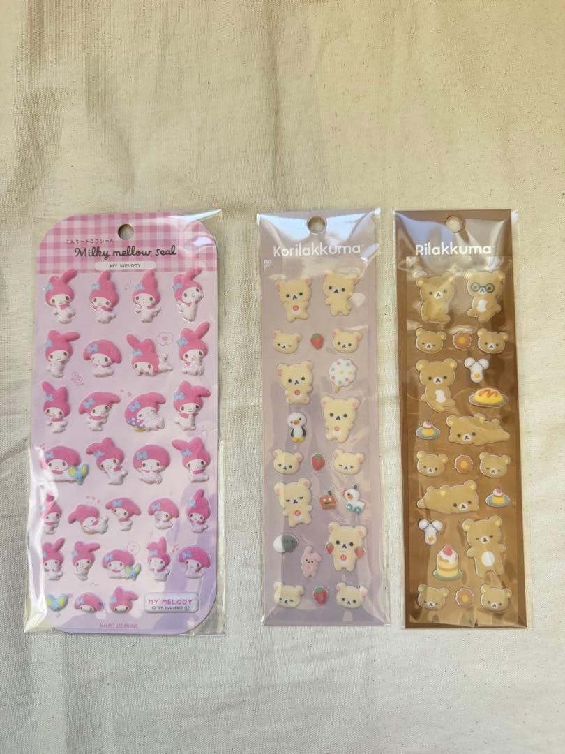 ボンボンドロップ　タイル　シール　しずくちゃん　マイメロ　カービィ　タイル