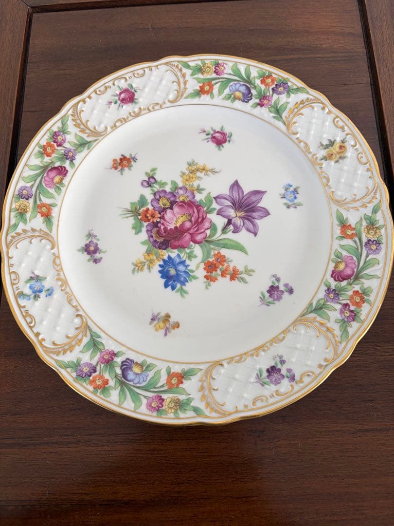 シューマンババリア・ドレスデンフラワー7枚セット