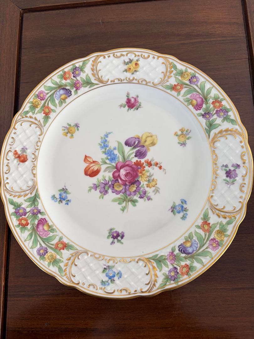 シューマンババリア・ドレスデンフラワー7枚セット