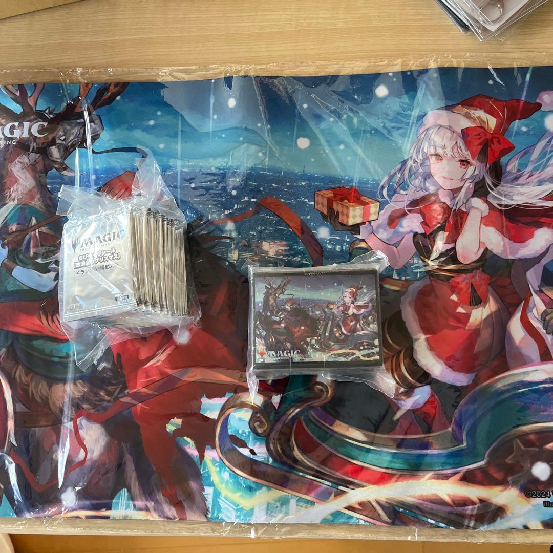 シ*ン様 MTG 放浪皇のクリスマス プレイマット スリーブ シール