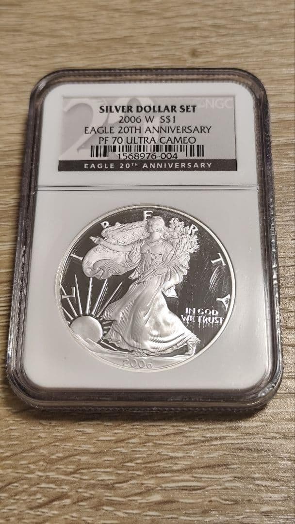 マ*生様 NGC PF70UC☆2006W アメリカ シルバー イーグル 1ドル