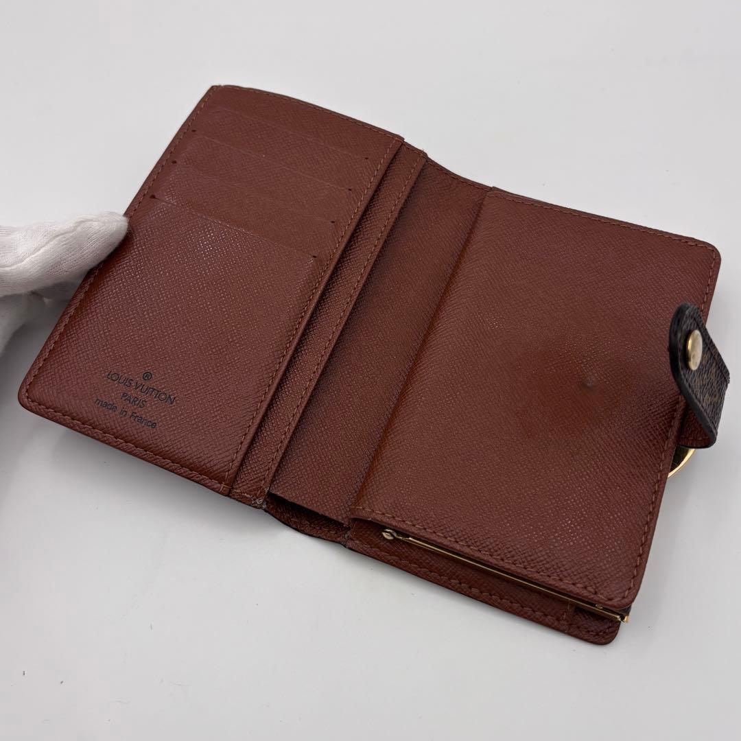 ルイヴィトン モノグラム ポルトフォイユ・ヴィエノワ 二つ折り財布 がま口