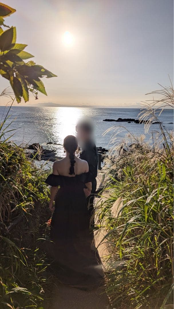 ドレスプロダクション　オフショルダー Aラインドレス ブラック（W274BK）