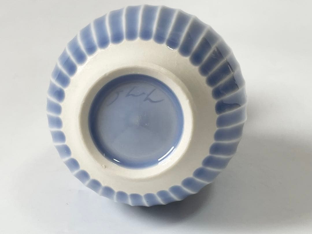 陶芸家　作家物　荒谷翔　海碧釉　瓢徳利　瓢箪　花入　一輪挿し　花瓶　共箱