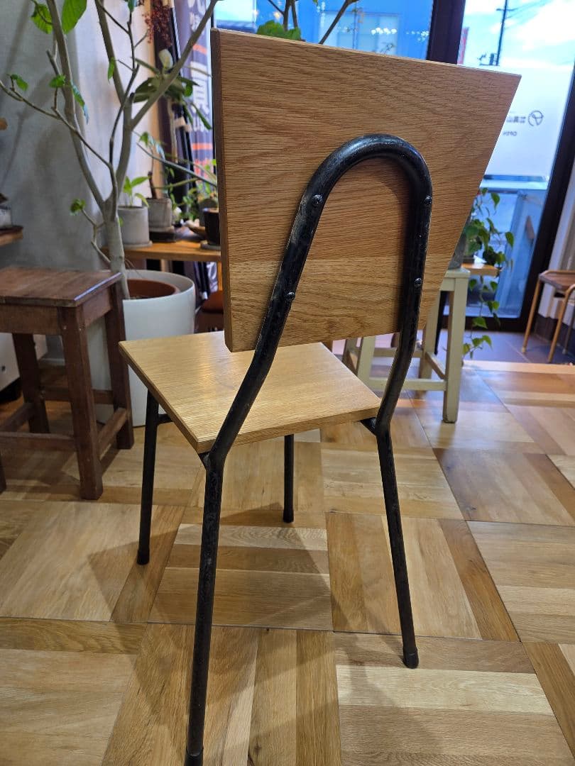 アンティーク椅子 木製座面