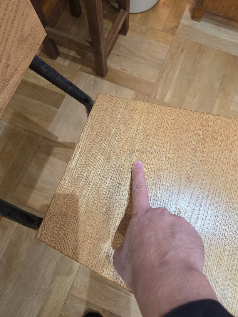 アンティーク椅子 木製座面