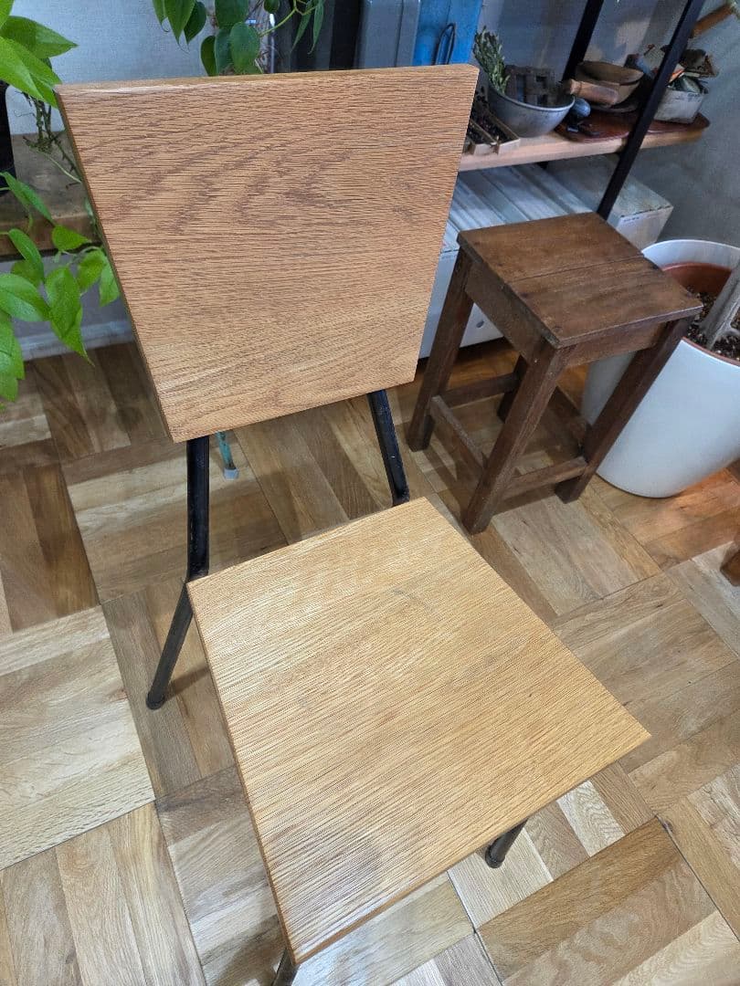 アンティーク椅子 木製座面