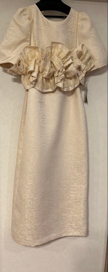 な*様 試着のみLE’RURE Wavy frill bustier jacqu