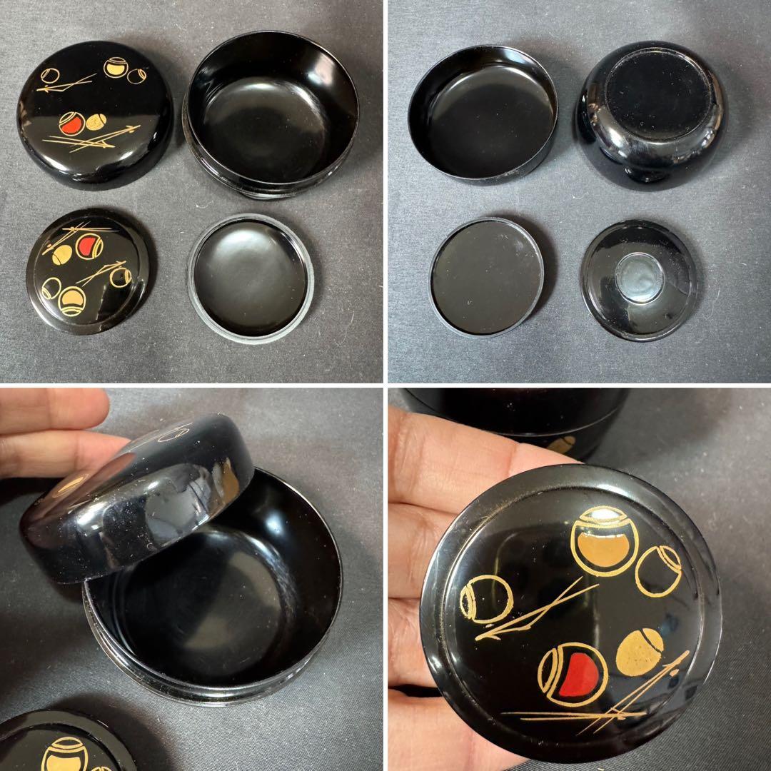 J05 送料無料　茶箱セット　塗り茶箱　茶碗　棗　香合　茶道具　茶筅 仕覆