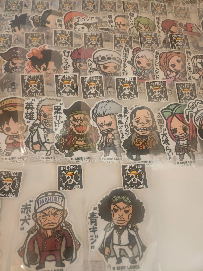 b-side label ステッカー ONE PIECEまとめ売り