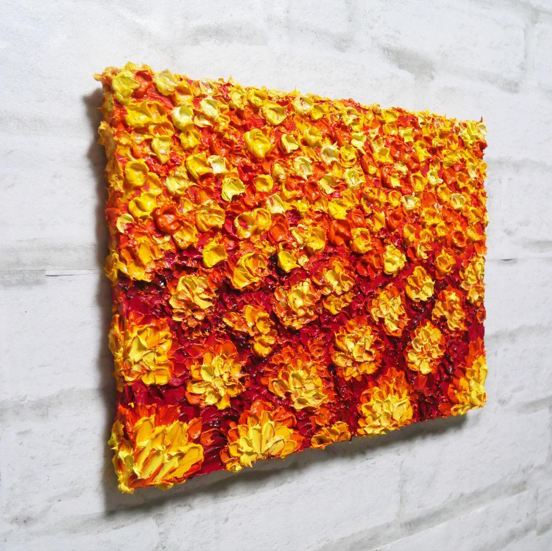 油絵 油彩 油彩画 絵画 絵 【マリーゴールド】