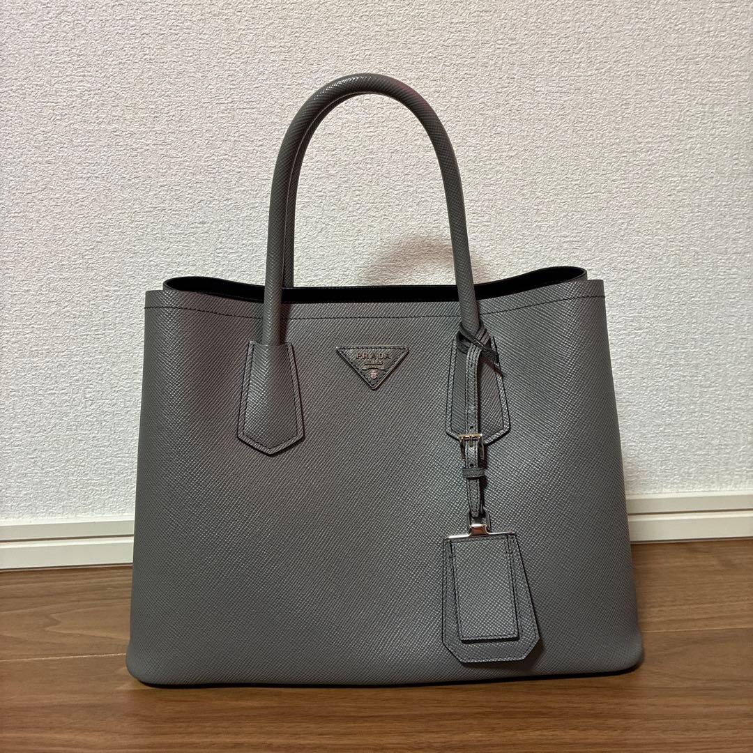 プラダ(Prada) BN2823 Saffiano Cuir グレー