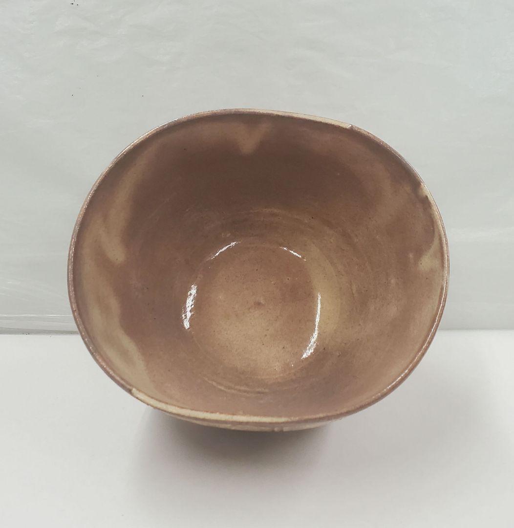 値下げしました　萩焼　俵茶碗　大野瑞峰作
