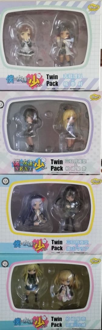 僕は友達が少ない フィギュアtwin pack×4 ジグソーパズル×1
