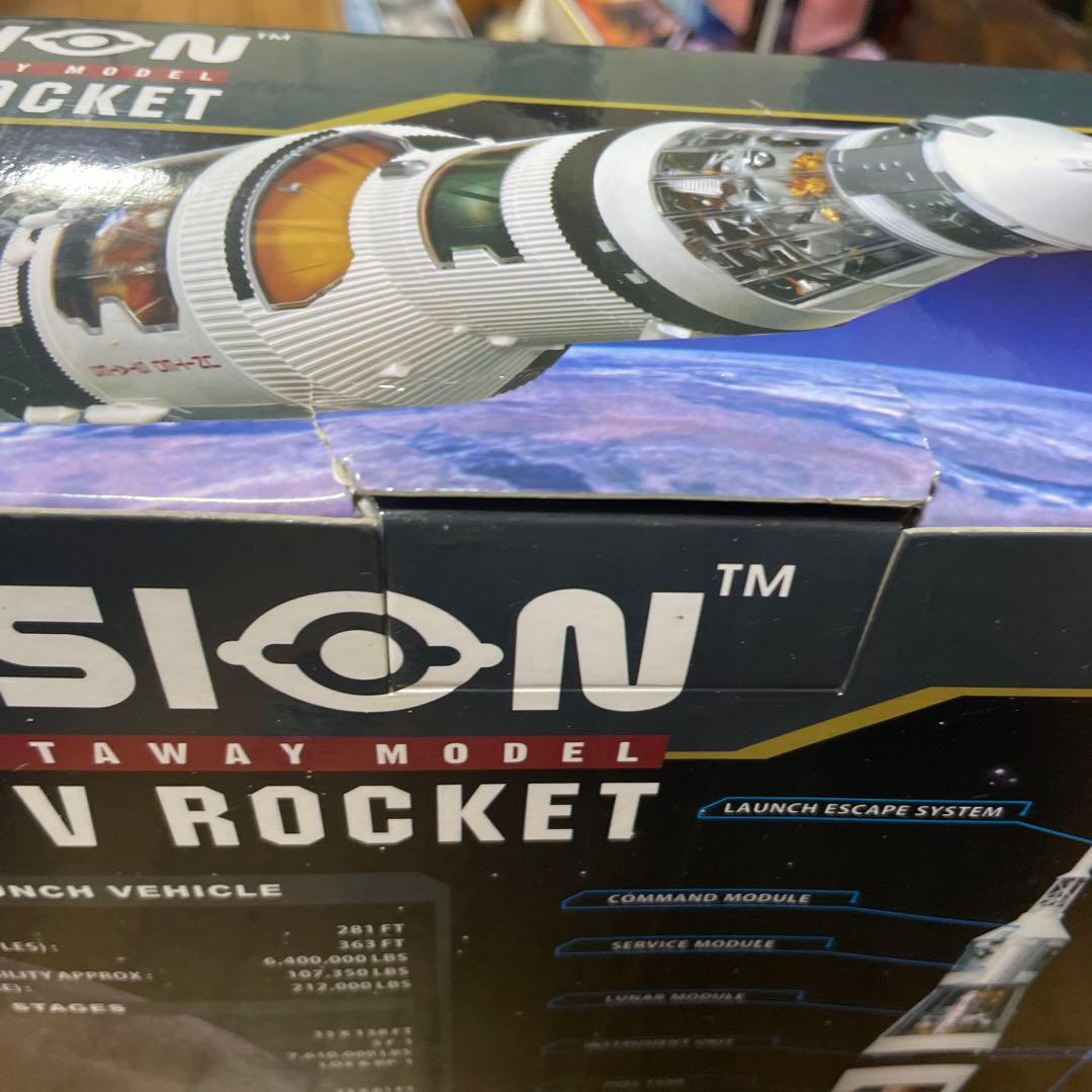 アオシマ4Dパズルアポロサターン(未開封品）Vロケット1/100