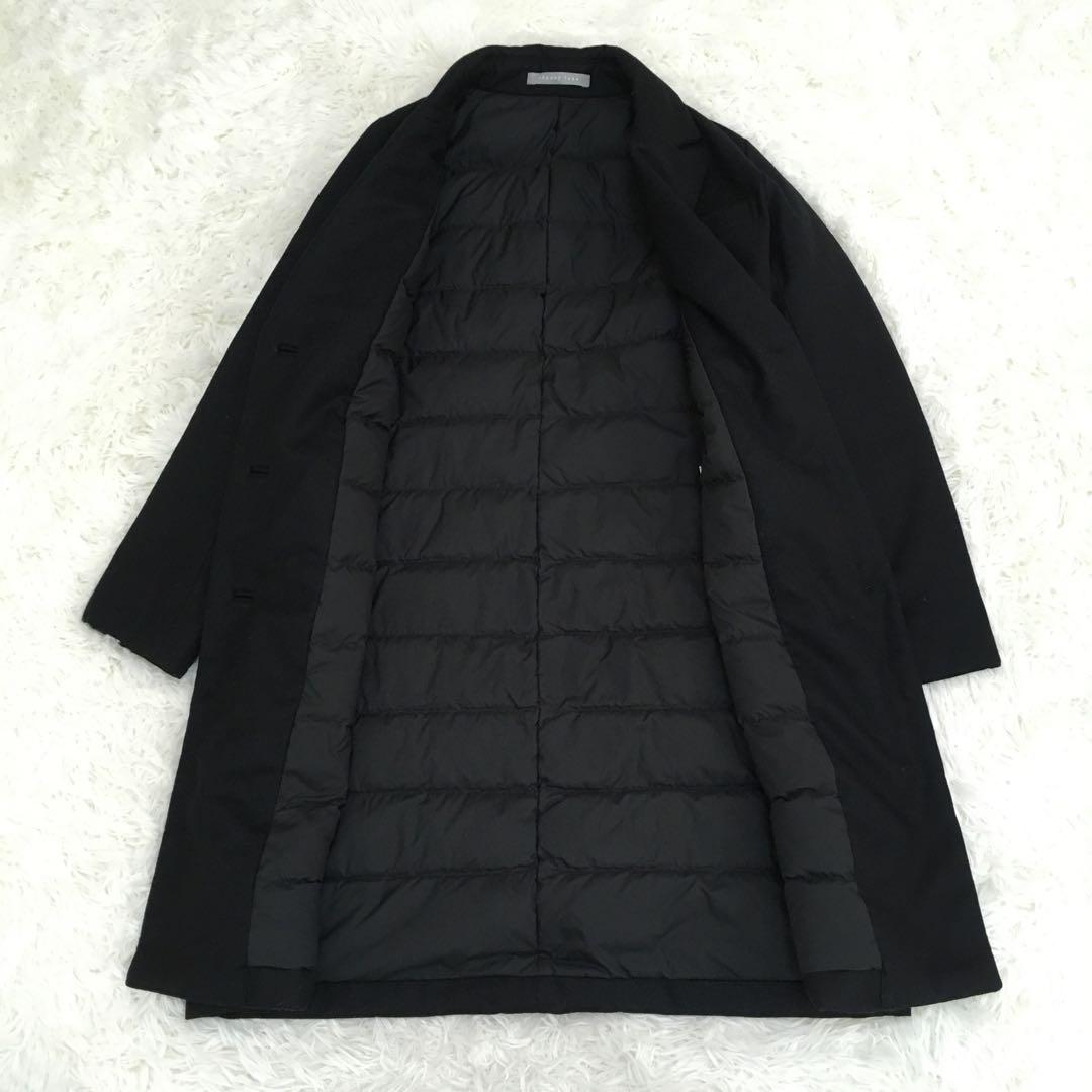美品✨セオリーリュクス ダウン チェスターコート ブラック ウール 40 L