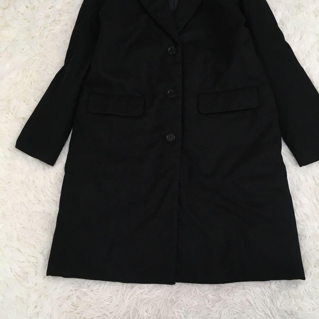 美品✨セオリーリュクス ダウン チェスターコート ブラック ウール 40 L