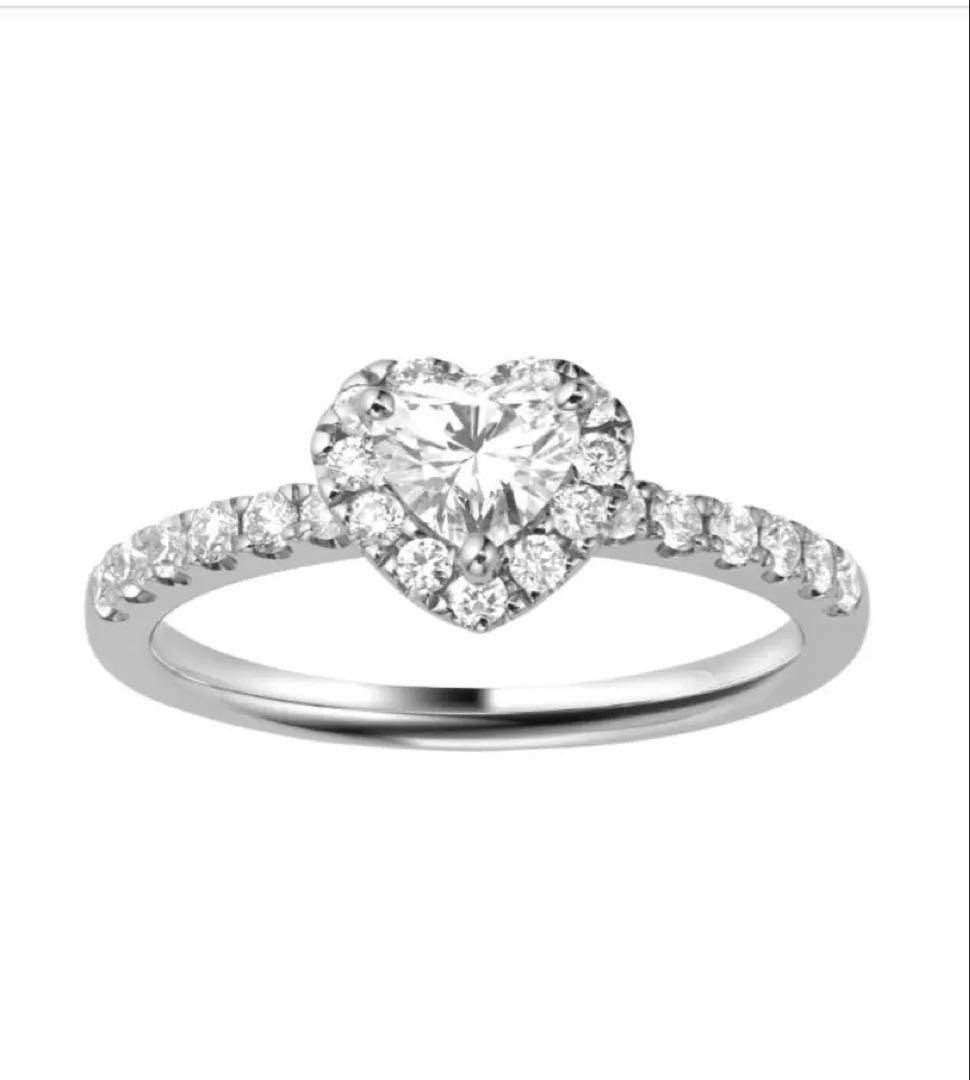 【美品】 8号 ポンテヴェキオ ハッピーハート e02hh ダイヤモンド リング