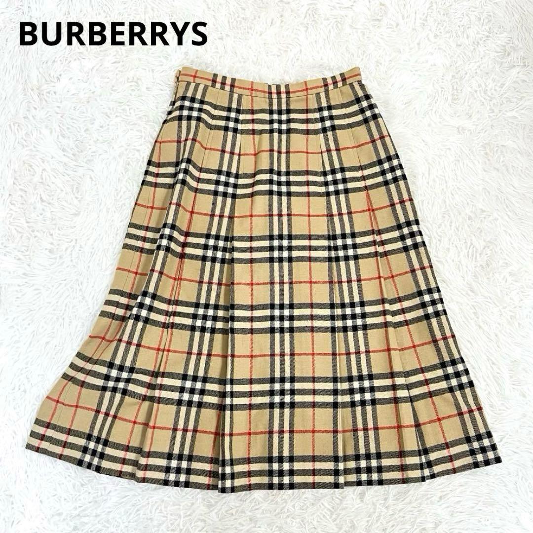 美品♡burberrys ヴィンテージ　ノバチェック プリーツスカート　膝下