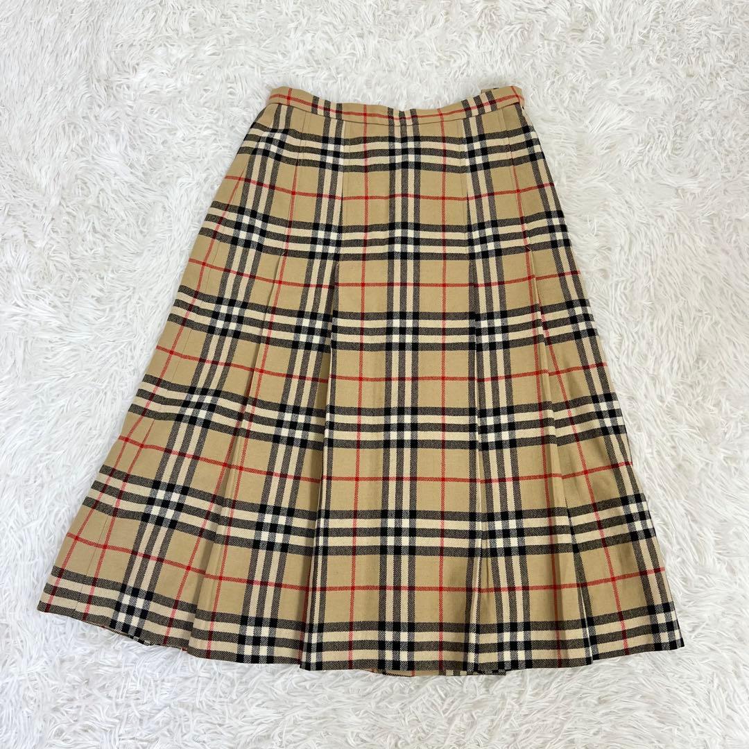 美品♡burberrys ヴィンテージ　ノバチェック プリーツスカート　膝下