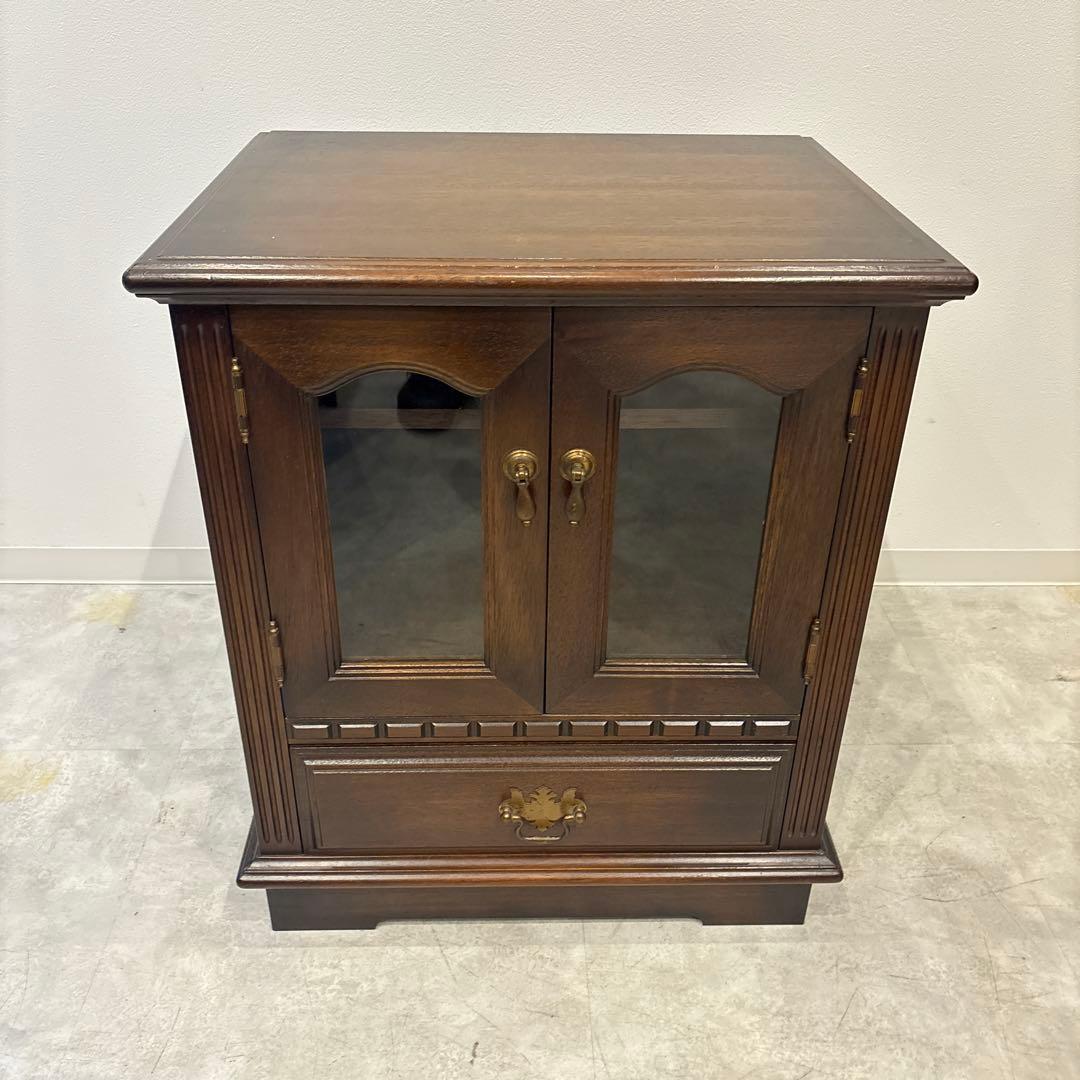 レア ナガノインテリア キャビネット 棚 収納 茶 木製 ヴィンテージ