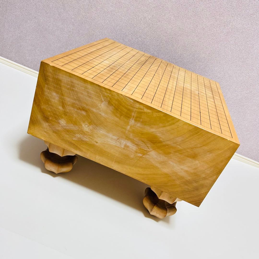 高級 国産 極厚 囲碁 本榧 目が繊細 ヘソ 脚付き 蛤碁石 日向産 碁笥付き