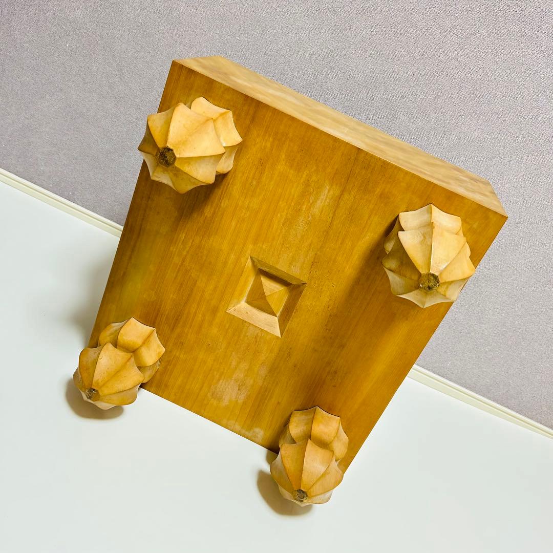 高級 国産 極厚 囲碁 本榧 目が繊細 ヘソ 脚付き 蛤碁石 日向産 碁笥付き