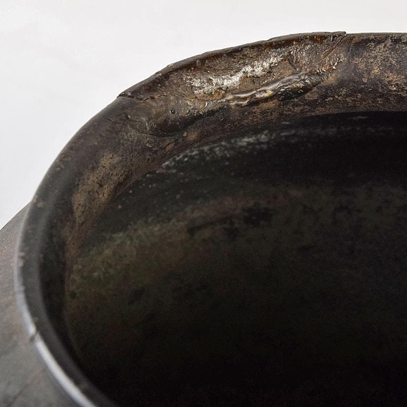 mini-fex　弥生式土器　黒釉　壷　C　R8453