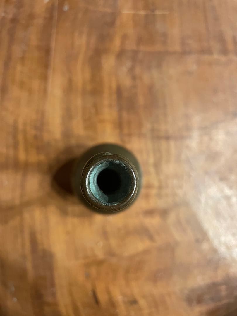 一ノ瀬宗辰　胡銅花入　大名物写銘　鶴一声　共箱　花器　茶道具