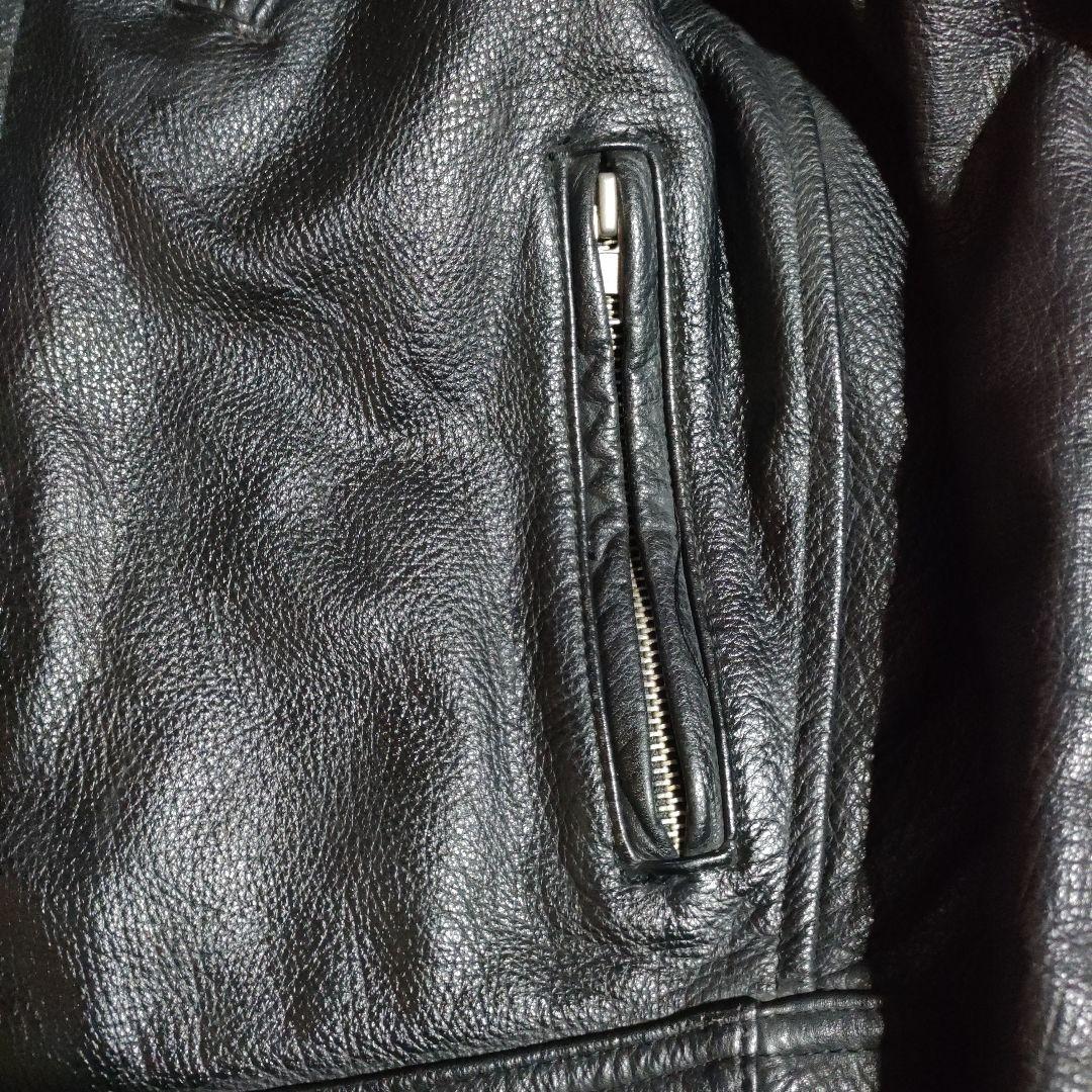 美品レアモデル　KADOYA　Ｋsleather シングルライダースМシボ本革