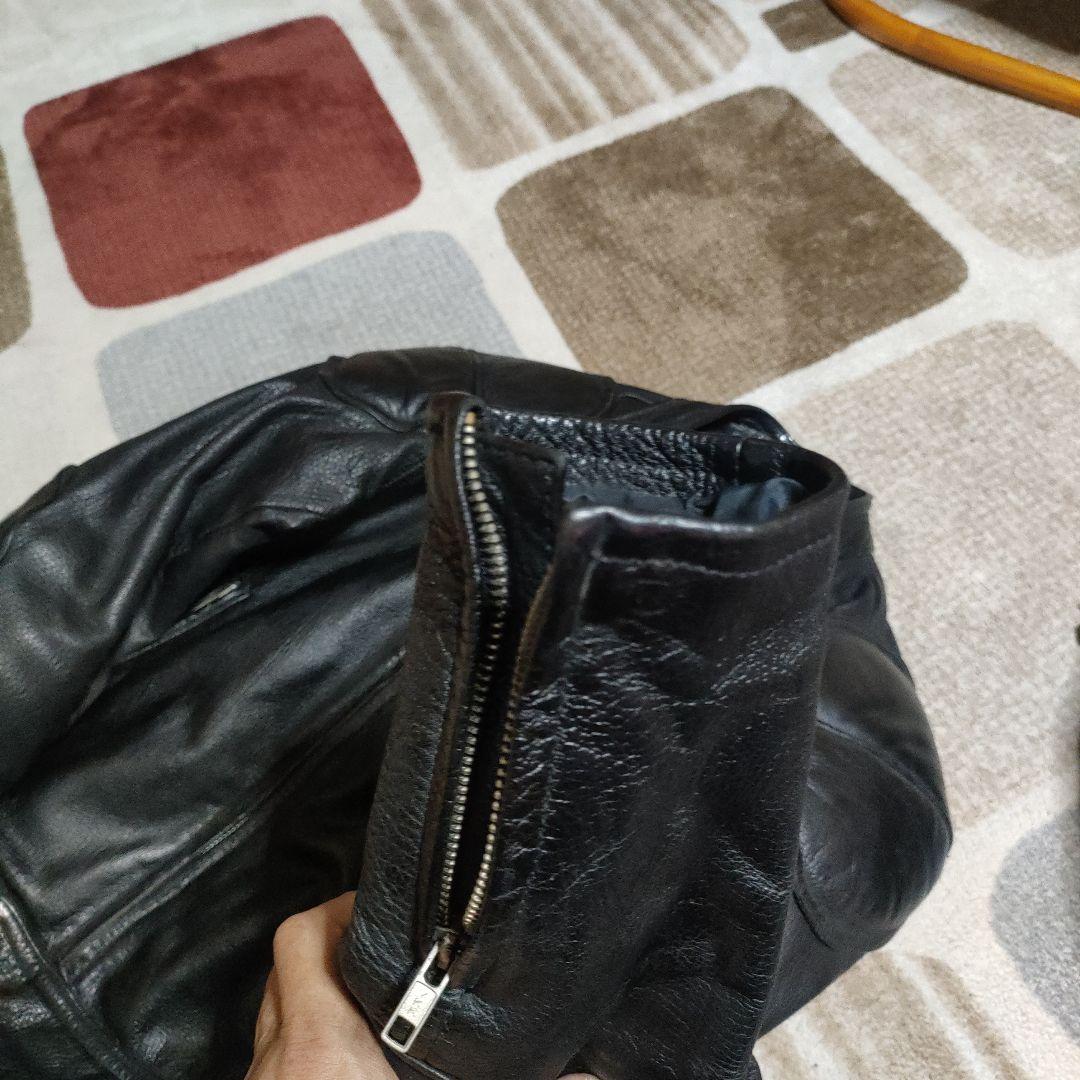 美品レアモデル　KADOYA　Ｋsleather シングルライダースМシボ本革