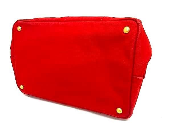 [美品]PRADA プラダ カナパ キャンバス トートバッグ ハンドバッグ