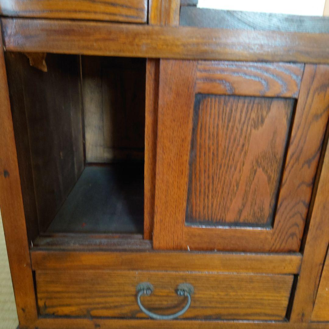 階段箪笥　タンス　アンティーク　骨董　両面誂え