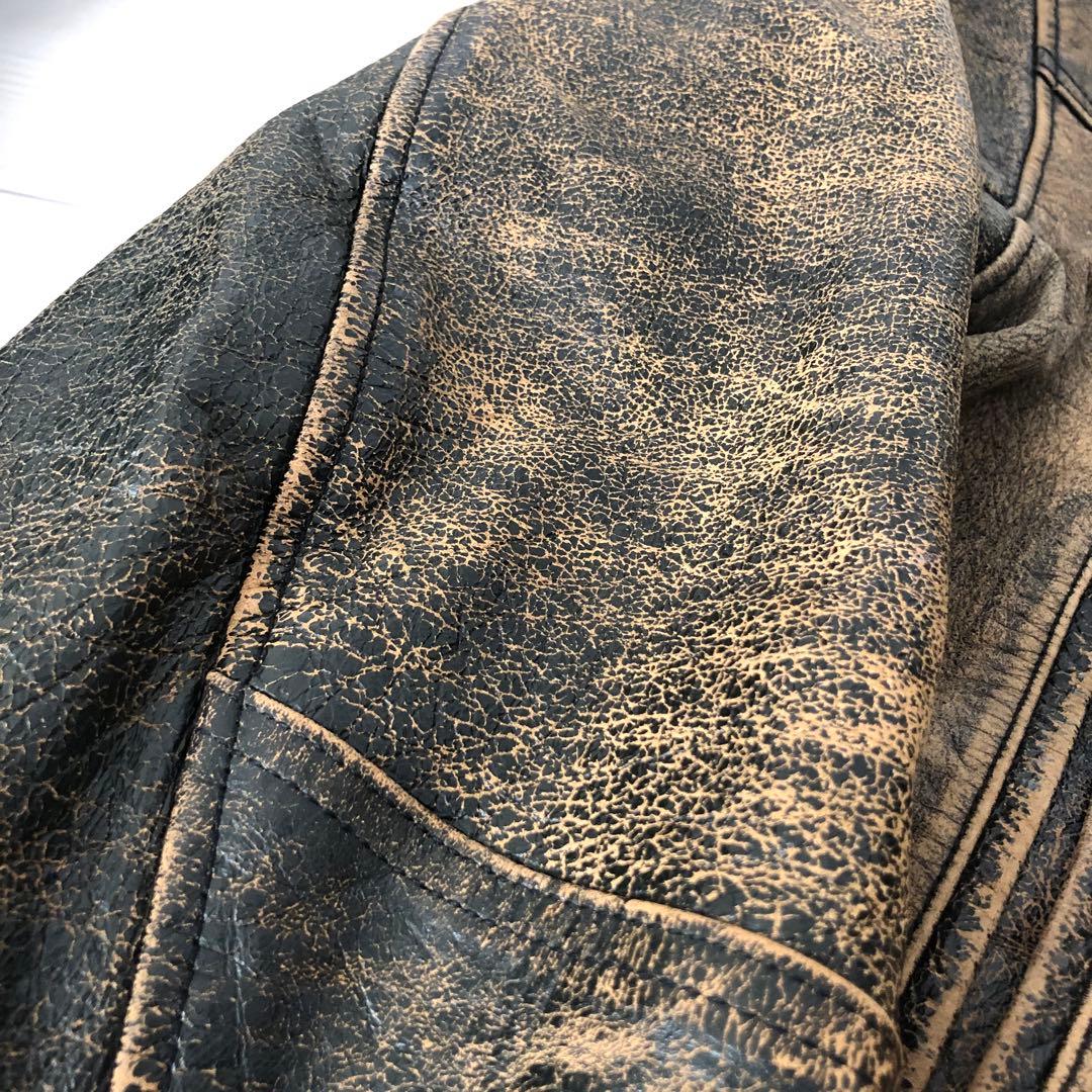 archive アンティークレザー シングルライダース グランジ ヴィンテージ