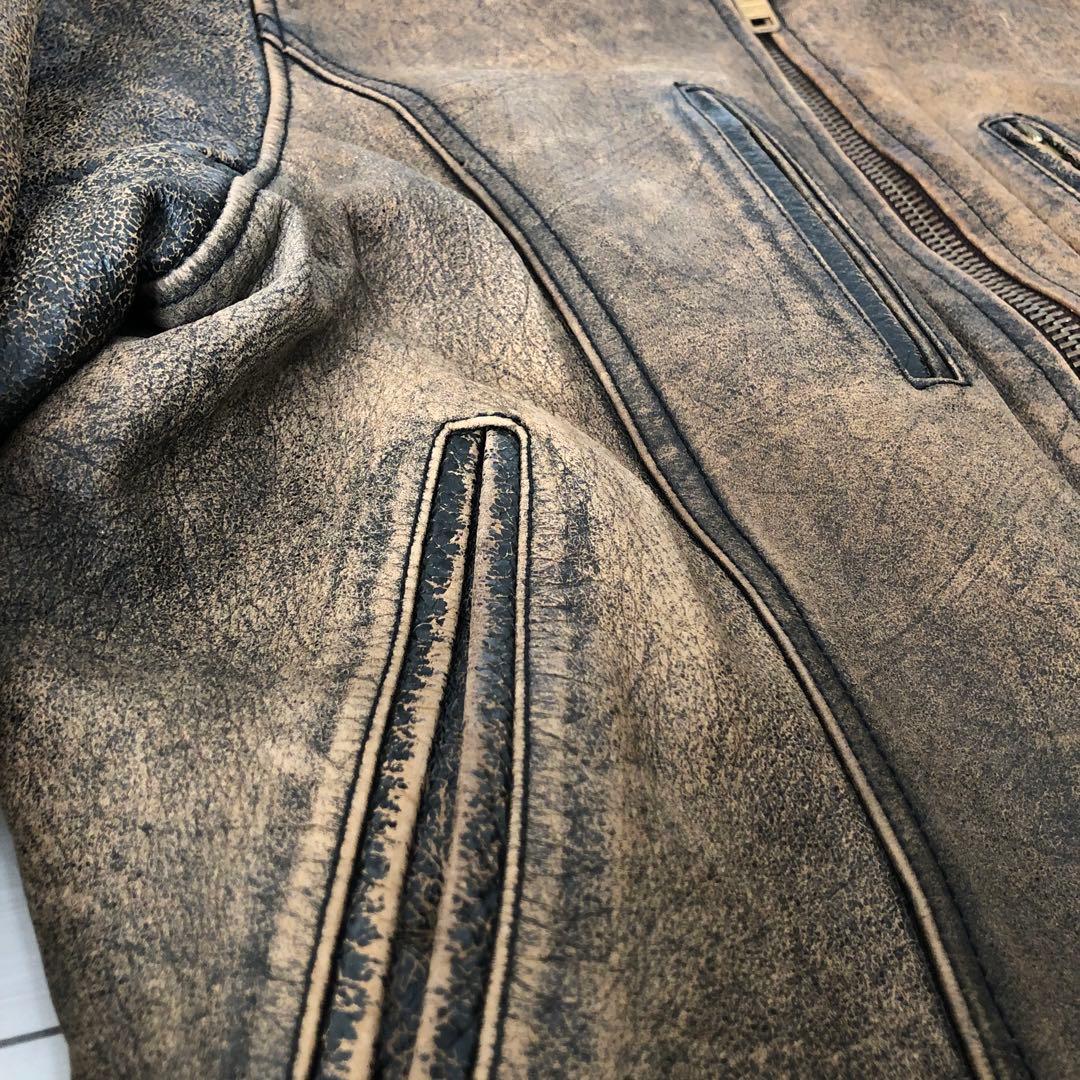archive アンティークレザー シングルライダース グランジ ヴィンテージ