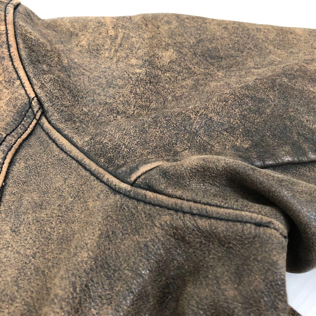 archive アンティークレザー シングルライダース グランジ ヴィンテージ