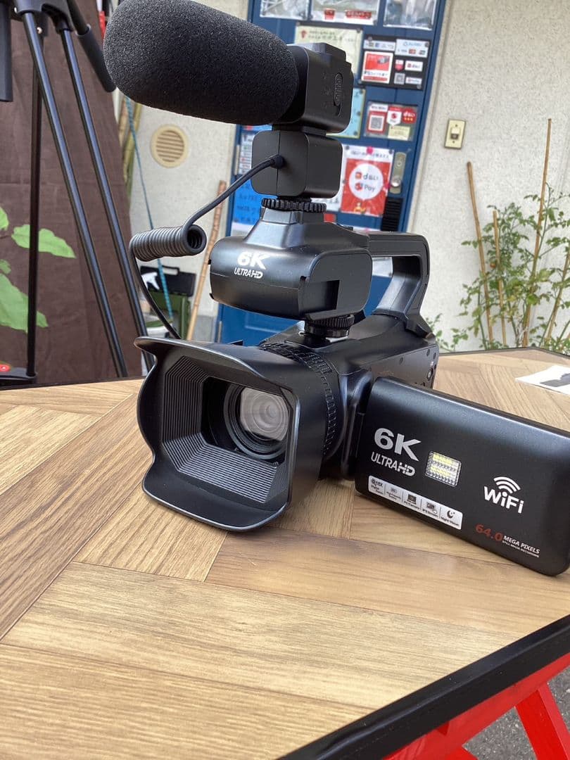6Kデジタル ビデオカメラ ULTRA　HD Wi-Fi機能付き